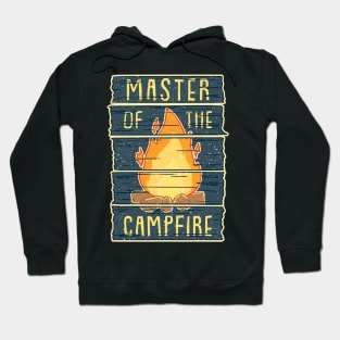 Master of the Campfire - Funny Vintage Camping Gift Hoodie